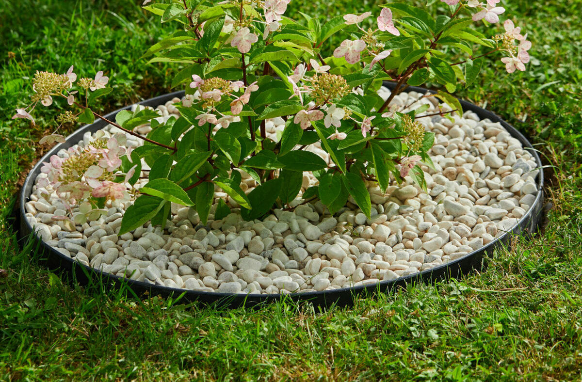 Műanyag ágyásszegély