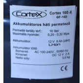 Kép 3/6 - Cortex SX-16E-X Li-ion akkumulátoros permetező, 12 V/8Ah