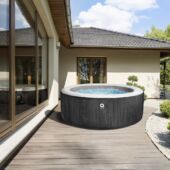 Kép 2/10 - Avenli Vancouver fa mintás felfújható jakuzzi, 204 × 70 cm, 1000 liter
