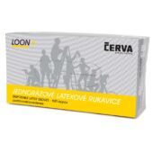 Kép 3/3 - Cerva Loon latex  púderezett kesztyű (100 db)