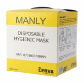 Kép 2/2 - Cerva Manly egyszer használatos  higiénés maszk, 50 db