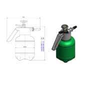 Kép 2/3 - Garden szórófejes kézi permetező kézi 2,5 L