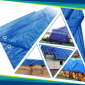 Kép 2/7 - Vízálló kék színű takaróponyva 60 g