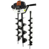 Kép 1/8 - Black benzinmotoros talajfúró, földfúró 3 fúrófejjel 5200EA 12254