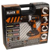 Kép 6/6 - Black Tools akkus fúró csavarozó 20V, 2db Li-ion akkumulátorral