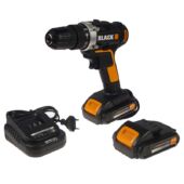 Kép 1/6 - Black Tools akkus fúró csavarozó 20V, 2db Li-ion akkumulátorral