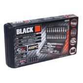 Kép 2/4 - Black Tools 1/4" dugókulcs krova készet, 46 részes