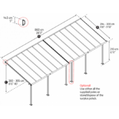 Kép 8/11 - Terasztető Canopia Olympia 3x8