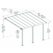 Kép 6/8 - Palram-Canopia Olympia terasztető 3x3 m