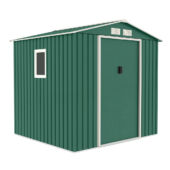 Kép 1/2 - Nortene-Catral Metalshed Menorca kerti fém tároló ház, zöld 2,14 x 2,05 x 1,94 m