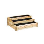 Kép 3/6 - Nortene-Catral Natur Scala 3 szintes magaságyás 113x40x88 cm