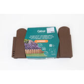 Kép 2/5 - Nortene-Catral Clickborder ágyásszegély (5 db szegély/csomag) 2 méter, barna