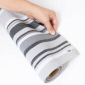 Kép 5/5 - Nortene-Catral Balcony Quality erkélyháló, 580 g/m2, 90 cm x 3 méter, szürke/fekete