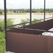 Kép 6/6 - Nortene-Catral Litecane ovális profilú műanyag nád, 1x3m, barna