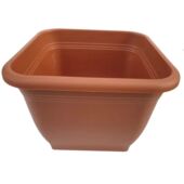Kép 3/3 - Szögletes ültetőcserép terracotta, 23 cm