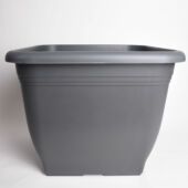 Kép 3/3 - Szögletes ültetőcserép antracit, 48 cm