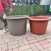 Kép 3/3 - Top virágcserép kör, antracit 70 cm