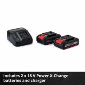 Kép 5/9 - Einhell TE-CD 18/40 Li-i akkus ütvefúró-csavarozó + 64db tartozék (2db 2Ah akkuval és töltővel), Power X-Change