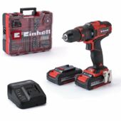 Kép 1/9 - Einhell TE-CD 18/40 Li-i akkus ütvefúró-csavarozó + 64db tartozék (2db 2Ah akkuval és töltővel), Power X-Change