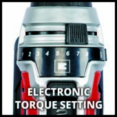 Kép 7/10 - Einhell TE-CD 18 Li E-solo akkus fúró-csavarozó, 18V, 47Nm (akku és töltő nélkül) Power X-Change