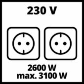 Kép 2/12 - Einhell TC-PG 35/E5 3100 W áramfejlesztő generátor