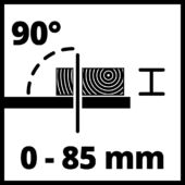 Kép 6/9 - Einhell TC-TS 315 U asztali körfűrész, 315mm, 2kW