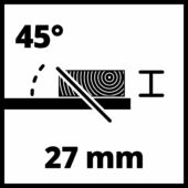 Kép 8/9 - Einhell TC-TS 210 Asztali Körfűrész 1200W, 210mm