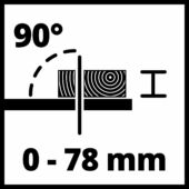 Kép 13/15 - Einhell TE-CC 250 UF asztali körfűrész, 1.5kW, 250x30mm
