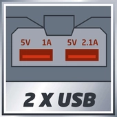 Kép 5/6 - Einhell TE-CP Li USB-Solo USB töltő