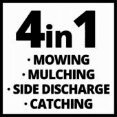 Kép 5/16 - Einhell GC-PM 51/3 S HW-E benzines fűnyíró 2.7kW, 70L, 51cm