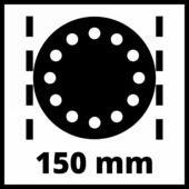 Kép 4/10 - Einhell TC-PE 150 excenter csiszoló, sűrített levegős, 6.3bar, 150mm