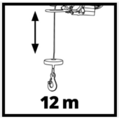 Kép 3/4 - Einhell TC-EH 250 Elektromos Csörlő 250kg / 500W / 11m