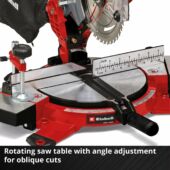 Kép 8/10 - Einhell TE-MS 18/210 Li-Solo akkus gérvágó fűrész, 18V, 21cm (akku és töltő nélkül), Power X-Change