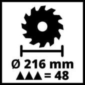 Kép 2/12 - Einhell TC-SM 216 gérvágó fűrész