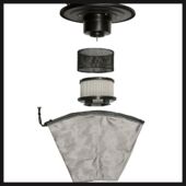 Kép 4/6 - Einhell TC-AV 1718 D hamuporszívó 1200W, 18L, 170mbar