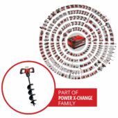 Kép 14/16 - Einhell GP-EA 18/150 Li BL-Solo akkus talajfúró 150mm, 18V (akku és töltő nélkül)