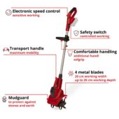 Kép 6/11 - Einhell GE-CR 18/20 Li E - Solo akkus kapálógép 20cm, 18V (akku és töltő nélkül), Power X-Change