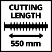 Kép 10/13 - Einhell GE-PH 2555 A benzinmotoros sövényvágó 850W