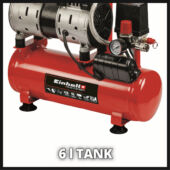 Kép 4/12 - Einhell TE-AC 6 Silent kompresszor, 550W / 6L / 8bar