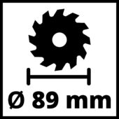 Kép 8/12 - Einhell TE-CS 18/89 Li - Solo Akkus mini kézi körfűrész, Power X-Change