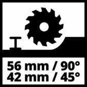 Kép 3/5 - Einhell TE-PS 165 merülő körfűrész 1200W