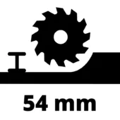 Kép 7/7 - Einhell TE-CS 18/165-1 Li-Solo akkus körfűrész, 18V 16.5cm (akku és töltő nélkül), Power X-Change