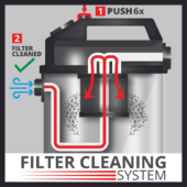 Kép 2/5 - Einhell TE-VC 2340 SACL száraz-nedves porszívó, 1.9kW, 23kPa, 40L