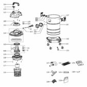 Kép 7/24 - Einhell TC-VC 2045 S száraz-nedves porszívó 900W
