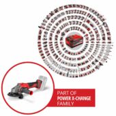 Kép 4/19 - Einhell AXXIO 18/115 Q akkus sarokcsiszoló, 18V, 115mm (akku és töltő nélkül), Power X-Change