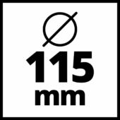 Kép 18/19 - Einhell AXXIO 18/115 Q akkus sarokcsiszoló, 18V, 115mm (akku és töltő nélkül), Power X-Change