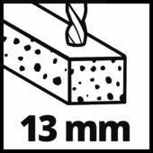 Kép 10/13 - Einhell TC-ID 720/1 E ütvefúrógép szett, 1.5-13mm, 720W