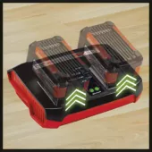 Kép 3/7 - Einhell Power X-Change TWIN 18V dupla férőhelyes akkutöltő