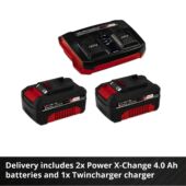 Kép 7/13 - EINHELL RASARRO Akkumulátoros fűnyíró + 2 x 4Ah akku  - Power X-Change