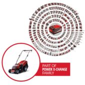 Kép 2/13 - Einhell GE-CM 36/36 Li Kit akkus fűnyíró, 36cm, 36V (2db 4Ah akkuval és töltővel)